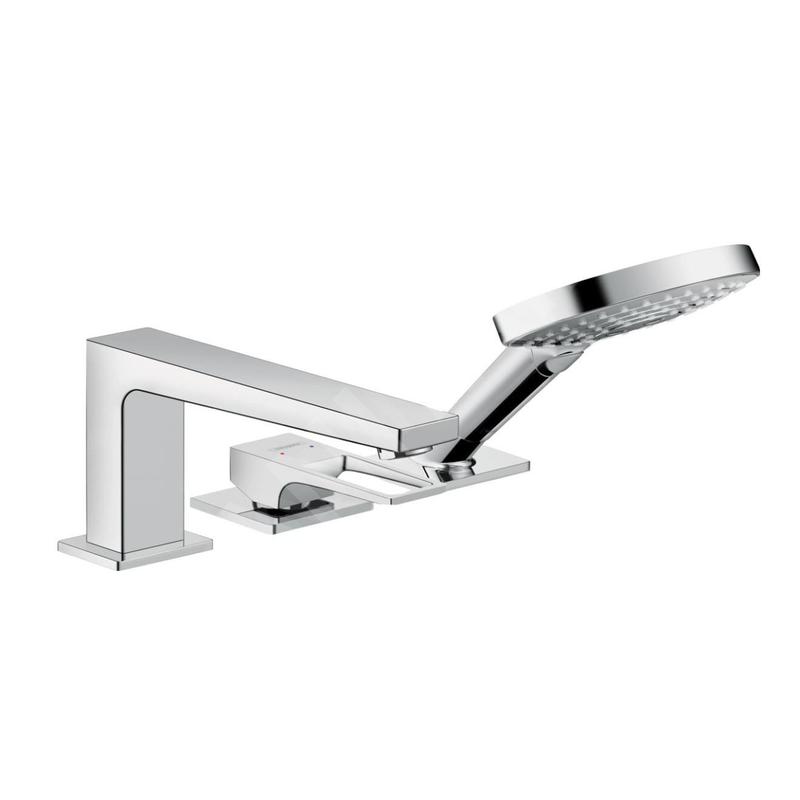 Hansgrohe Metropol - Mitigeur pour montage sur bord de baignoire, installation 3 trous, chrome 74551000 Hansgrohe Metropol - Mitigeur pour montage sur bord de baignoire, installation 3 trous, chrome 74551000
