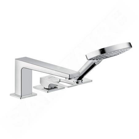 Hansgrohe Metropol - Mitigeur pour montage sur bord de baignoire, installation 3 trous, chrome 74551000