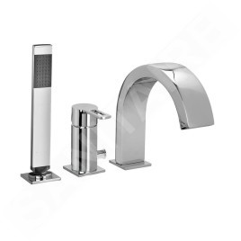 Paffoni West - Mitigeur de baignoire, installation 3 trous, chrome WS040LCR