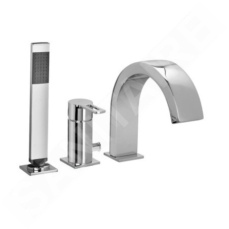 Paffoni West - Mitigeur de baignoire, installation 3 trous, chrome WS040LCR