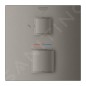 Grohe Grohtherm Cube - Mitigeur thermostatique encastré pour 2 sorties, Hard Graphite brossé 24154AL0