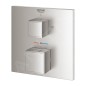 Grohe Grohtherm Cube - Mitigeur thermostatique encastré pour 2 sorties, supersteel 24154DC0