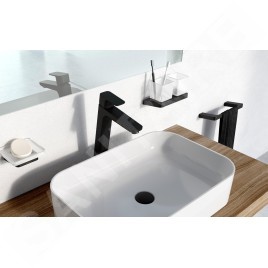Ravak 10° Free - Mitigeur de lavabo TD F 015.20, noir X070151