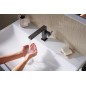 Hansgrohe Tecturis E - Mitigeur de lavabo avec vidage Push-Open, CoolStart, EcoSmart, noir mat 73020670