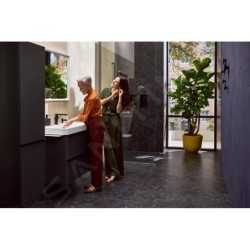 Hansgrohe Tecturis E - Mitigeur de lavabo avec vidage Push-Open, CoolStart, EcoSmart, noir mat 73020670