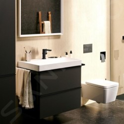 Hansgrohe Tecturis E - Mitigeur de lavabo avec vidage Push-Open, CoolStart, EcoSmart, noir mat 73020670