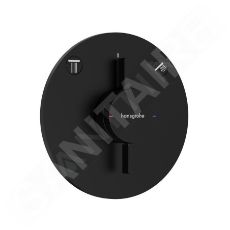 Hansgrohe DuoTurn S - Mitigeur encastré 2 sorties, noir mat 75418670