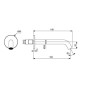 Ideal Standard Ceraline Nuovo - Bonde de baignoire, noir soyeux BD973XG