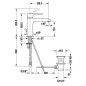 Duravit B.1 - Mitigeur de lavabo avec vidage, chrome B11020001010