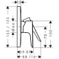 Hansgrohe Talis E - Mitigeur de douche encastré, bronze brossé 71765140