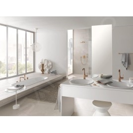 Grohe Essence - Combiné quatre trous pour plage de baignoire, Warm Sunset brossé 19578DL1