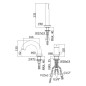 Paffoni Light - Mitigeur de baignoire, installation 3 trous, chrome LIG040LCR