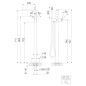 Steinberg 340 - Mitigeur de bain sur pied, or brossé 340 1162 BG