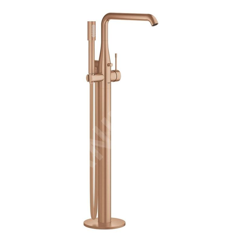 Grohe Essence - Mitigeur de baignoire à monter au sol, Warm Sunset brossé 23491DL1
