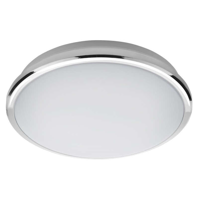 SILVER Ceiling LED Dia légère 28cm, 10W, 230V, blanc de jour, chrome