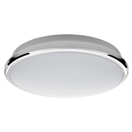 SILVER Ceiling LED Dia légère 28cm, 10W, 230V, blanc de jour, chrome