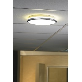 SILVER Ceiling LED Dia légère 28cm, 10W, 230V, blanc de jour, chrome
