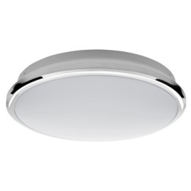 SILVER Ceiling LED Dia légère 28cm, 10W, 230V, blanc froid, chrome