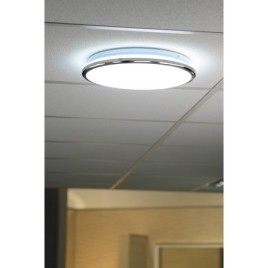 SILVER Ceiling LED Dia légère 28cm, 10W, 230V, blanc froid, chrome