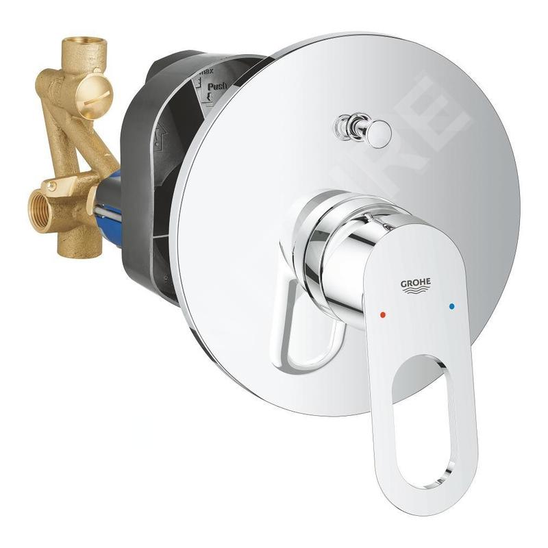 Grohe BauLoop - Mitigeur de baignoire encastré, chrome 29081000