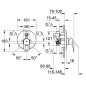 Grohe BauLoop - Mitigeur de baignoire encastré, chrome 29081000