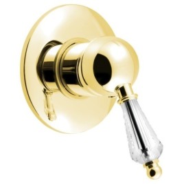 KIRKÉ CRYSTAL Robinet de douche unique en béton Lever crystal,1 sortie, go