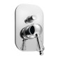 KIRKÉ CRYSTAL Robinet de douche unique en béton Lever crystal, 2 outl., ch