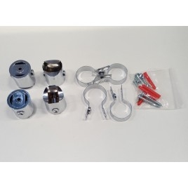 Supports de montage MANISA, chrome