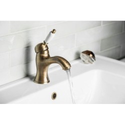Sapho Kirké - Mitigeur de lavabo avec bonde, bronze KI02BB