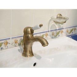 Sapho Kirké - Mitigeur de lavabo avec bonde, bronze KI02BB