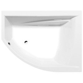 TANDEM R Bain asymétrique 170x130x50cm, Blanc