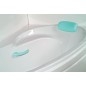 NAOS L Bain Asymétrique 170x100x43cm, Blanc