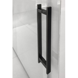 VOLCANO BLACK Porte de douche 1600 mm, verre clair
