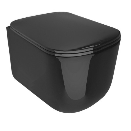 TRIBECA SLIM Soft Close Toilet Seat, noir mat