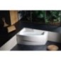 EVIA L Bain Asymétrique 160x100x47cm, Blanc EVIA L Bain Asymétrique 160x100x47cm, Blanc
