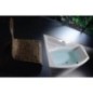 EVIA L Bain Asymétrique 160x100x47cm, Blanc EVIA L Bain Asymétrique 160x100x47cm, Blanc