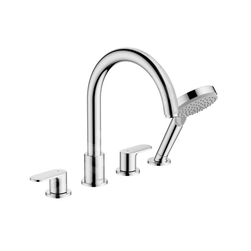 Hansgrohe Vernis Blend - Mitigeur sur le bord de baignoire, installation 4 trous, chrome 71456000