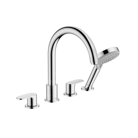 Hansgrohe Vernis Blend - Mitigeur sur le bord de baignoire, installation 4 trous, chrome 71456000