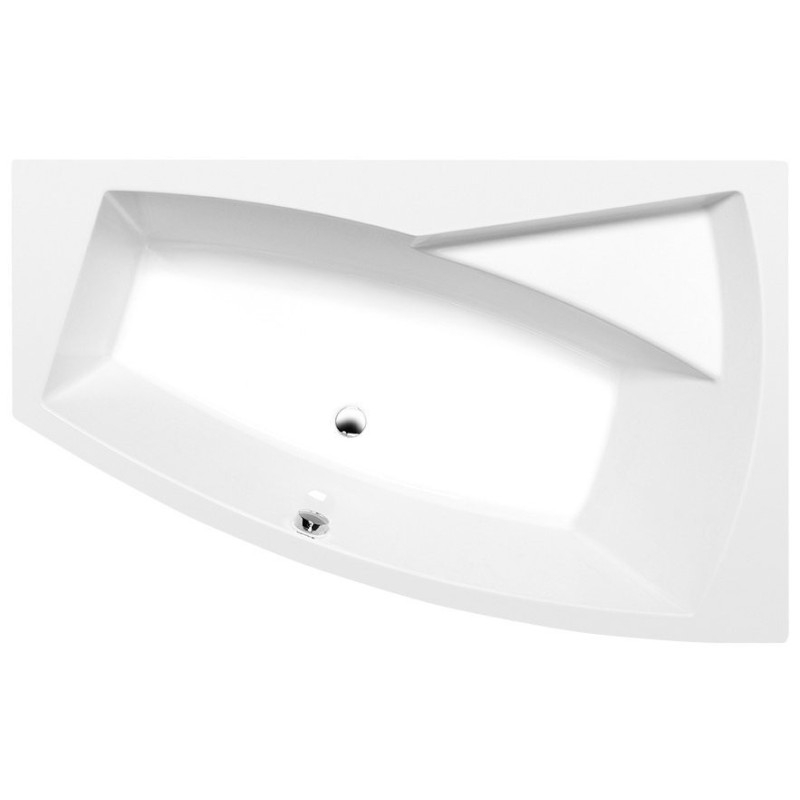EVIA R 160 Bain asymétrique 160x100x47cm, Blanc EVIA R 160 Bain asymétrique 160x100x47cm, Blanc