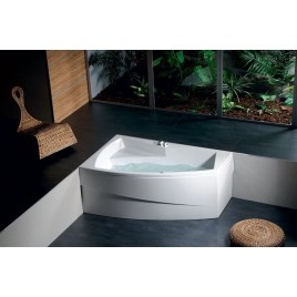 EVIA R 160 Bain asymétrique 160x100x47cm, Blanc