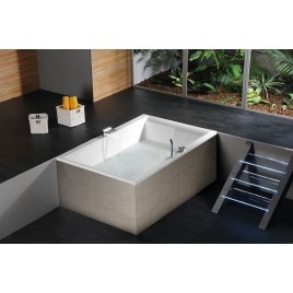 DUPLA Rectangular Bath 180x120x54cm, White