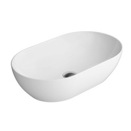 PURA comptoir lavabo en céramique 60x37cm, blanc ExtraGlaze