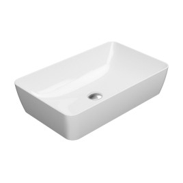 NUBES compteur top céramique lavabo 60x38cm, blanc ExtraGlaze