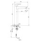 Ideal Standard Tesi - Mitigeur de lavabo, BlueStart, chrome A6576AA