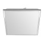 Lumière LED de plafond 28x28cm, 10W, 230V, blanc de jour, chrome