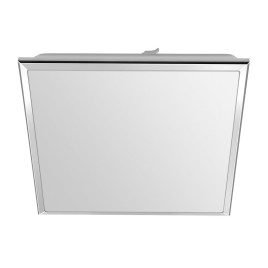 Lumière LED de plafond 28x28cm, 10W, 230V, blanc froid, chrome