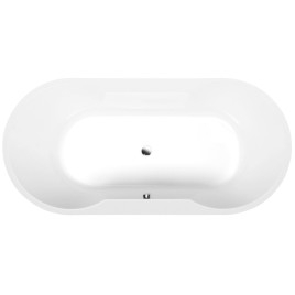Bain ovale 180x85x49cm, blanc