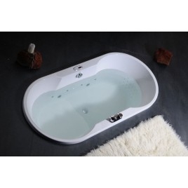 Bain ovale 180x85x49cm, blanc