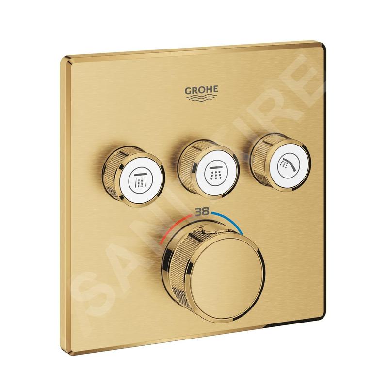 Grohe Grohtherm SmartControl - Mitigeur thermostatique encastré avec 3 sorties, Cool Sunrise 29126GN0 Grohe Grohtherm SmartControl - Mitigeur thermostatique encastré avec 3 sorties, Cool Sunrise 29126GN0