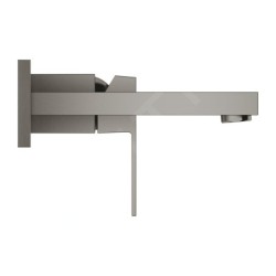 Grohe Eurocube - Mitigeur de lavabo encastré, installation à 2 trous, Hard Graphite brossé 19895AL0